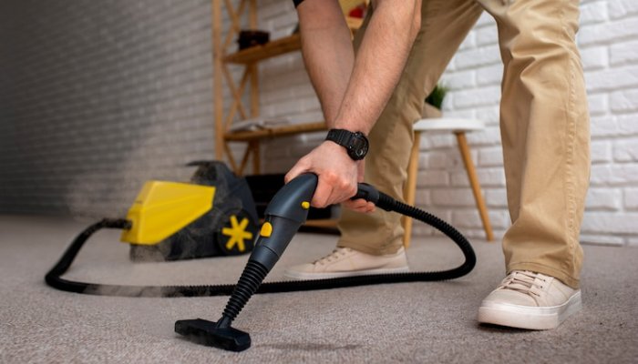 Carpet steam cleaning